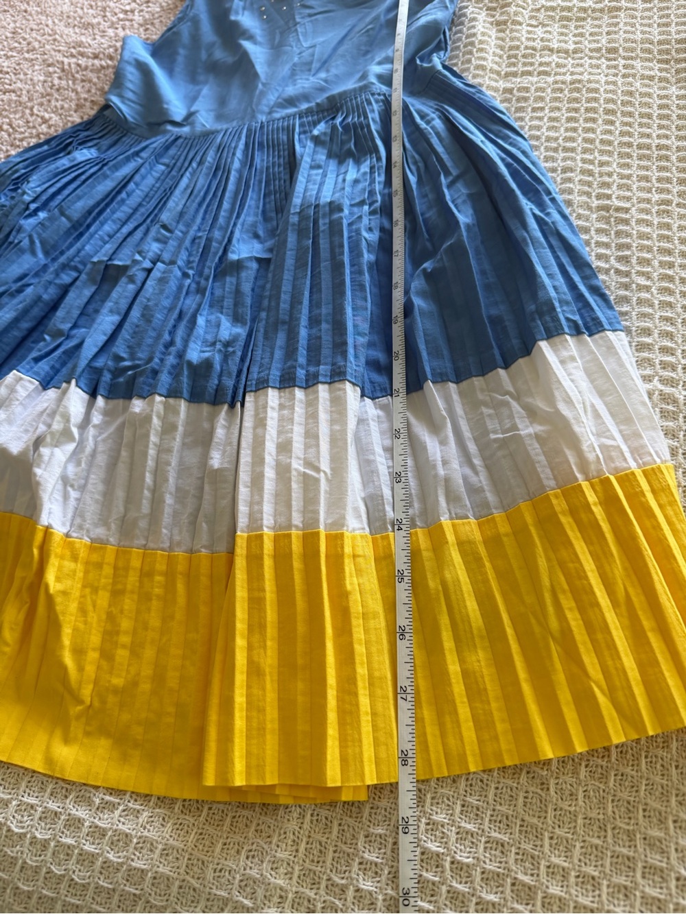 The Children’s Place blue, white, yellow, flowy dress - Picture 6 of 7